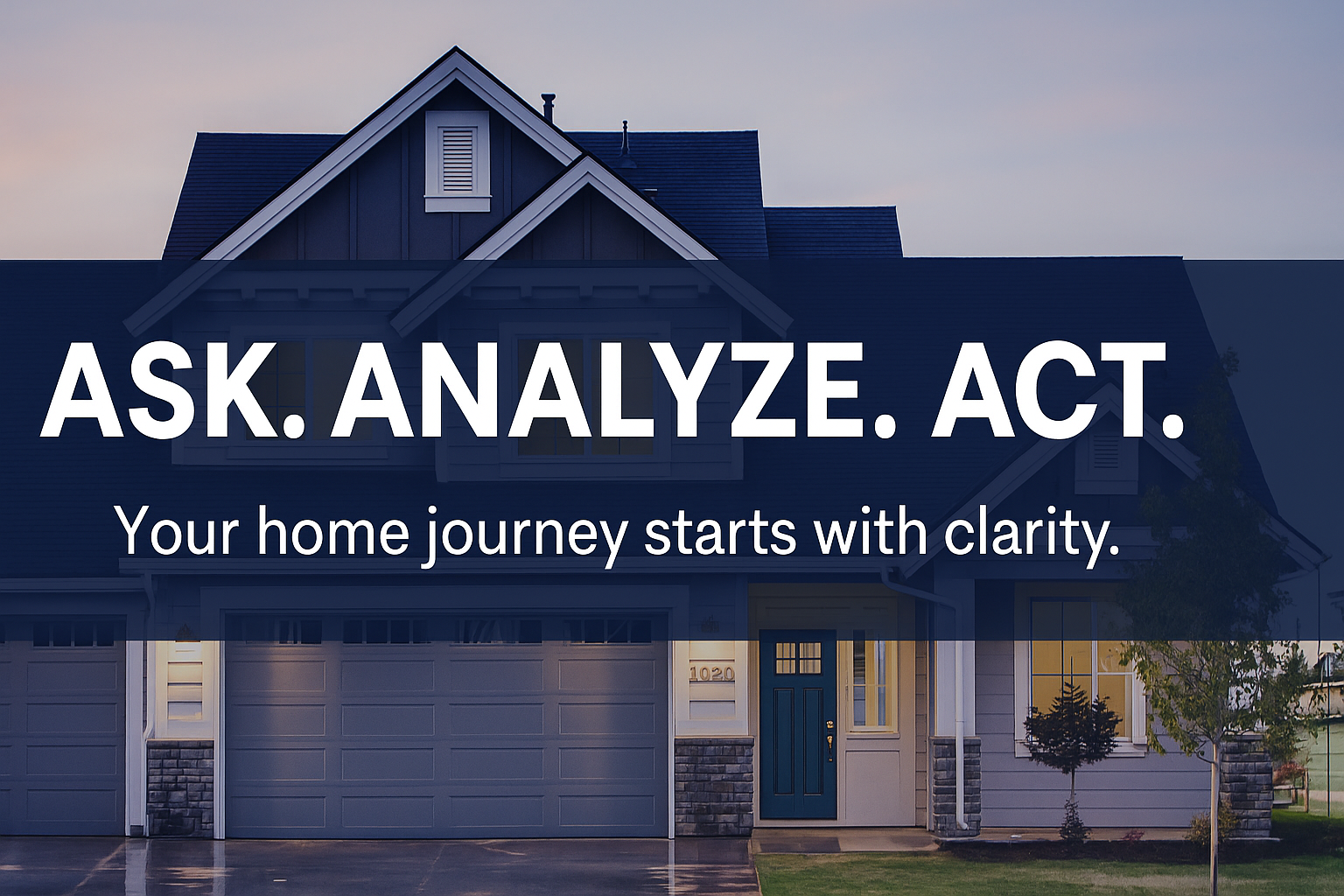 🏠&nbsp;AAA: Ask. Analyze. Act. – The Smart Way to Begin Your Home Journey